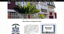 Desktop Screenshot of colegiosanfelipe.cl